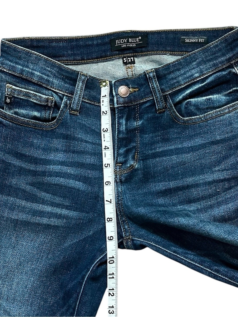 Judy Blue Skinny Fit Mid Rise Cotton Stretch Denim Jeans Size 5/27 - Picture 5 of 8